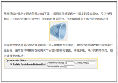 問(wèn)題解答 | GastroPlus的環(huán)糊精效應(yīng)設(shè)置中，各個(gè)參數(shù)的含義是什么？